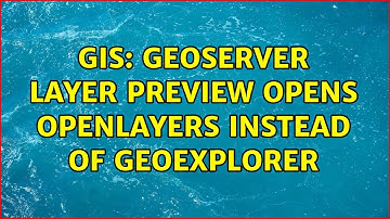 GIS: GeoServer Layer Preview Opens OpenLayers instead of GeoExplorer