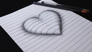 Haw to Drow 3D Embossed Heart step bay step