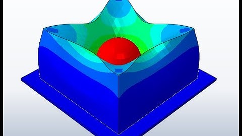 Impact Foam test using Abaqus with Hyperfoam model #abaqus  #fem