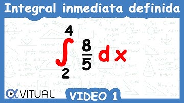 Integral Inmediatas Definida | Video 1 de 10