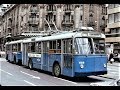 Lausanne switzerland trolleybus scenes  1976