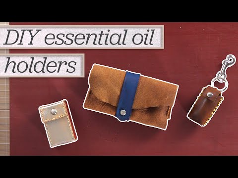 DIY Leather Essential Oil Holders 