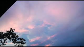 Nightfall with Red Sunrays