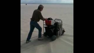 Beach Cart "beach Buddy Buggy" At Gulf Shores Beach, Al