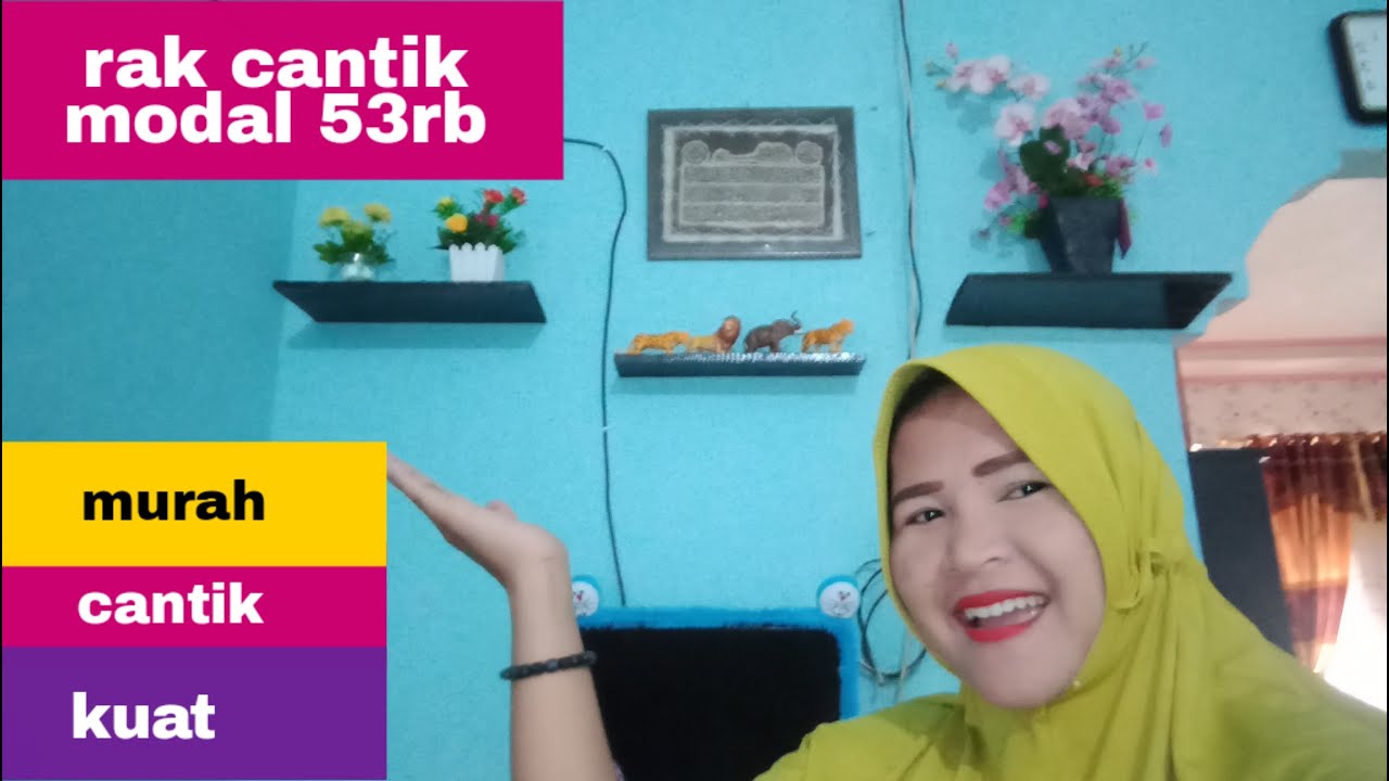 Cara membuat rak  dinding  murah tapi cantik  YouTube