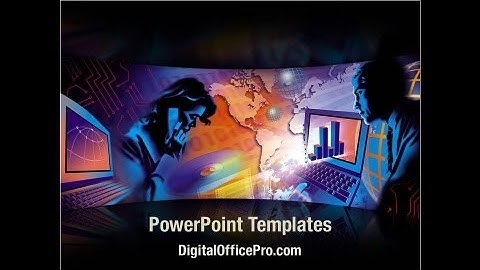 Global Telecommunication PowerPoint Template Backgrounds - DigitalOfficePro #07709