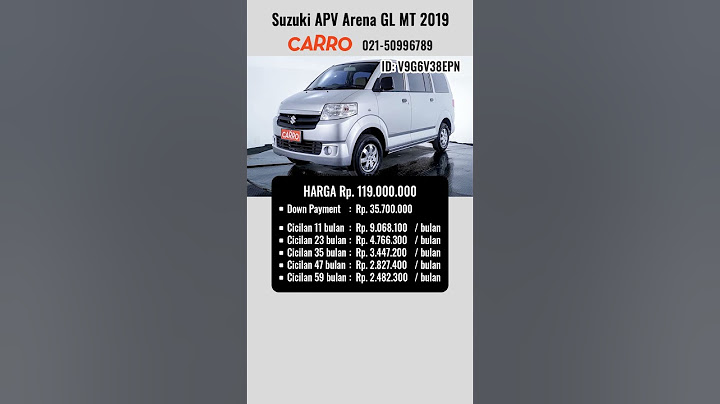 Harga Suzuki APV Arena GL MT 2019 Silver Terkini | Harga Mobil Bekas Suzuki APV Terupdate
