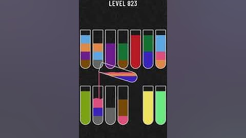 Water Sort Puzzle   level 823 Mobile Cell Phone Game Walkthrough Android / Apple