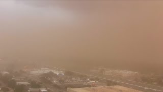 Wall of dirt blasts Lubbock at 60 mph Wednesday