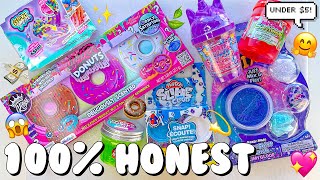 Reviewing Store Bought Slimes Under $5 from Five Below 🍭 100% Honest