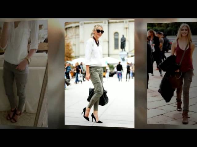 Женские брюки-карго 2014