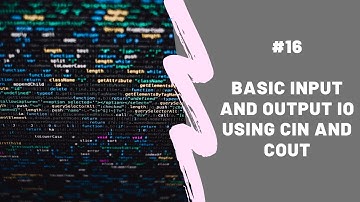 Basic Input and Output IO using cin and cout