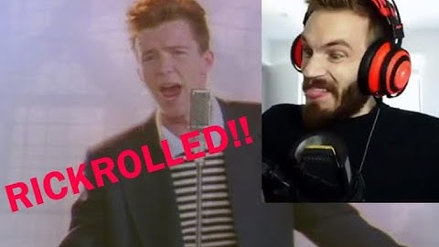 PewDiePie getting Rickrolled Compilation
