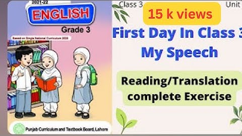 Class 3 English Unit 1 || Lesson 1 full exercise || Punjab Text Book