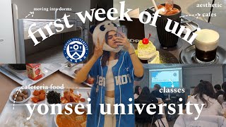 study abroad in seoul - yonsei university dorm movein , first week at yonsei university , uni vlog