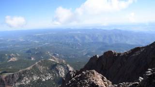 View from the top of Pikes Peak.