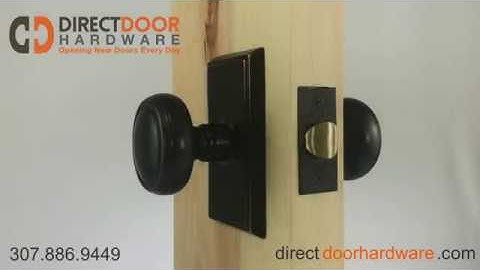 Emtek Norwich Knob with Rectangular Rosette in Oil Rubbed Bronze