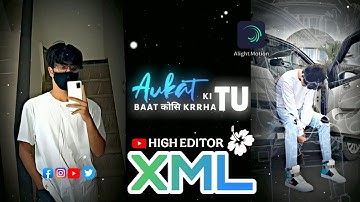 Tanjiro Attitude Status Xml File 😠 || AlightMotion Presets Xml 🖤