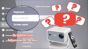 ❓#FAQ |  Gimbal N6 Projector: Brightness Adjustment Demo