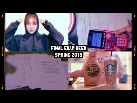 finals week study vlog // spring 2019 // pre-med