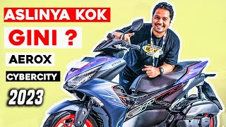 YAMAHA MEMANG " KEJ4M" ‼️😯 REVIEW AEROX 155 CYBER CITY 2023 | TAK MENYANGKA ASLINYA...?l⁉️😱 screenshot 5