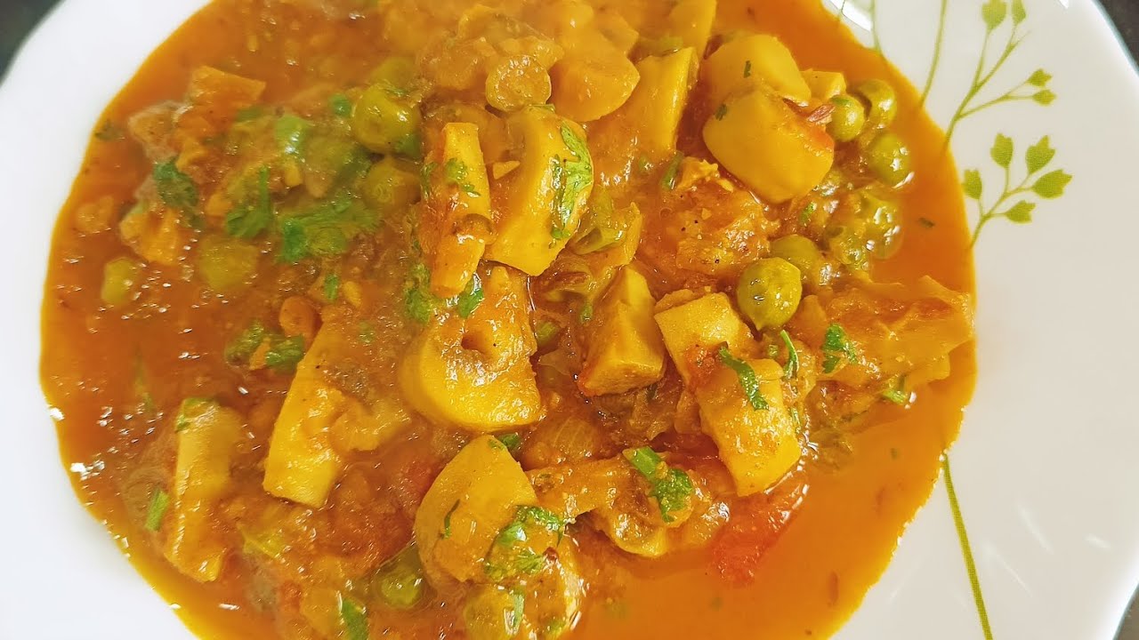 Matter Mashroom Curry Recipe || - YouTube