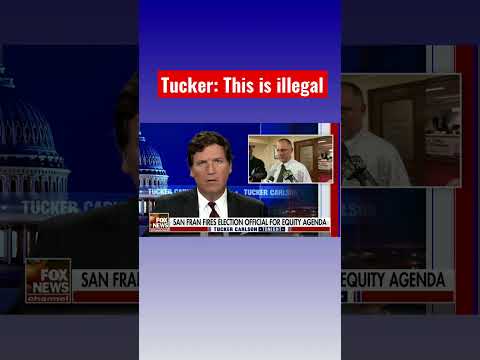 Tucker: man fired for having wrong skin color #shorts