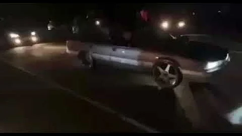 V8 Holden VL Calais frying hard