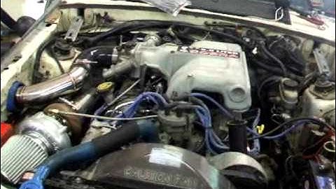 89 mustang on3performance 70mm turbo kit first start up