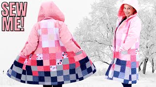 HOW TO SEW A PATCHWORK QUILTED JACKET (WATCH BEFORE SEWING YOUR FIRST QUILTED COAT!)