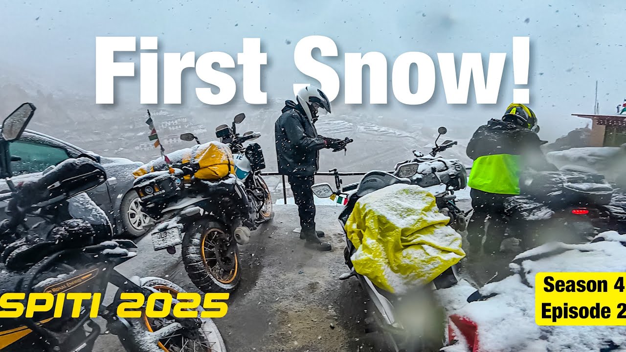 First Snowfall | Entering Kaza | SPITI EXPEDITION 2025 | Season 4 - KAAFILA | EP.2 | #RudraShoots