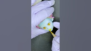 Here’s the quick version of my new doll’s face repaint! #doll #ooak #diy #artsandcrafts