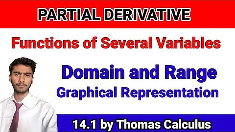 Functions of Several Variables || Domain and Range || Graphical Representation | Partial Derivatives