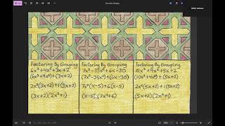 Factoring Polynomials by Grouping