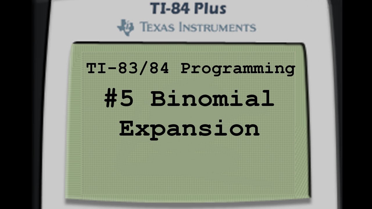 Programming the TI-83 Plus/TI-84 Plus