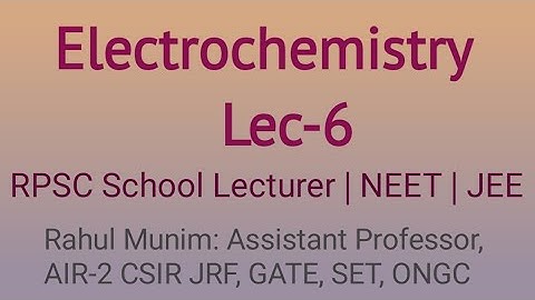 Electrochemistry Lec-6 : Arrhenius Theory, Ostwald