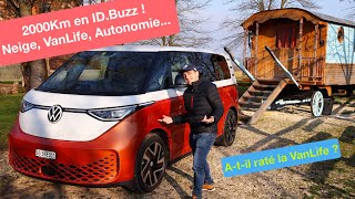 Essai ID.Buzz sur 2000km : autonomie, VanLife, neige !