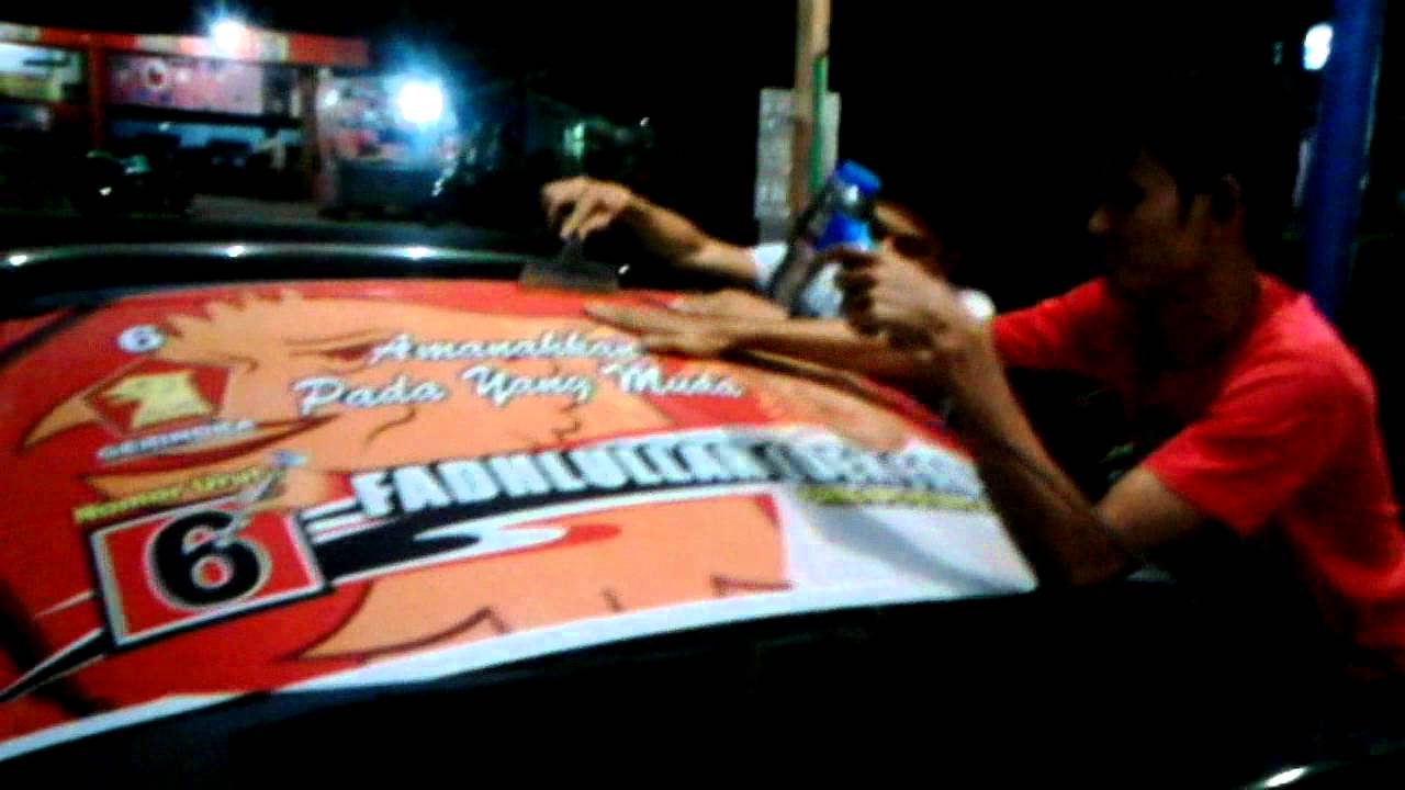 Cara Pasang Stiker Oneway Kaca Mobil Youtube