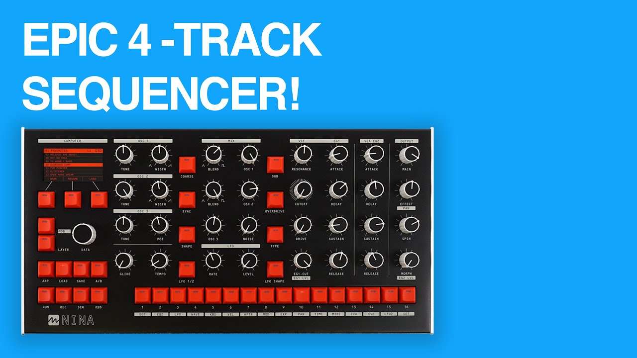 Melbourne Instruments NINA - Firmware Update - Multi-Track Sequencer ...