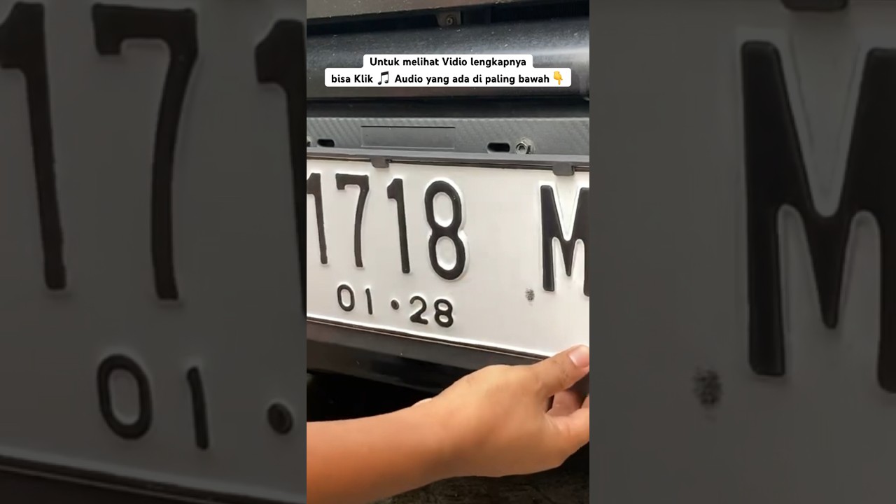 Pasang Plat Nomor Tanpa Melubangi Platnya‼️