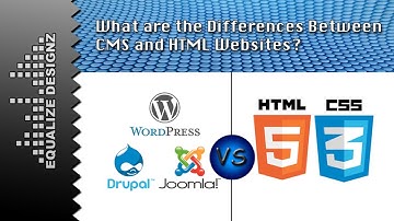 What are the differences between cms and html websites