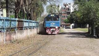 LOCOMOTORA CRRC Dalian CDD6A1 #9791 INGRESANDO A TUCUMAN CC CON TREN MILITAR