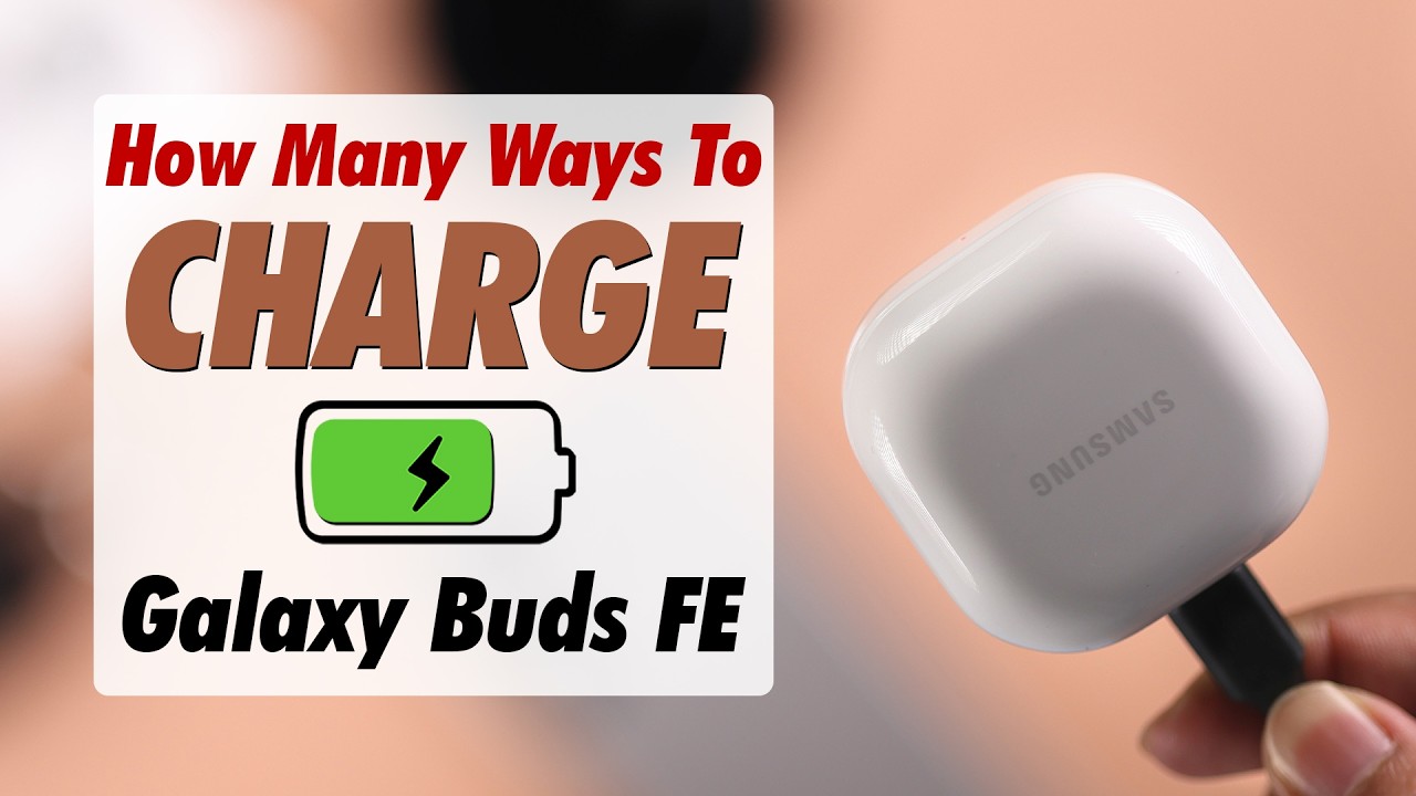 Samsung Galaxy Buds FE: How to Charge! [Case and Buds]