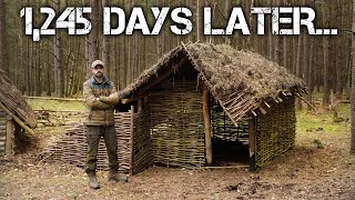 Viking Inspired Bushcraft Shelter 1,245 Days later - What&#39;s it like now?