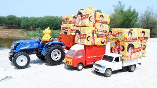 Tata Pickup Accident Pulling Out Two Jcb 3Dx ?Jcb Loading Parleg Sonalika Tractor | Cartoon | Cs Toy