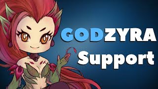 CARRY EN SUPPORT AVEC ZYRA [LOL]