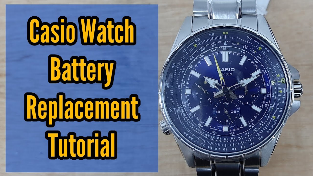 Casio Watch Battery Replacement Tutorial | Watch Repair Channel - YouTube