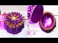 Шкатулка Канзаши в подарок /  Шкатулка из бобины от скотча / Kanzashi Box