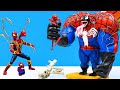 DIY Giant Monster Venom mixed Superheroes Spider Man with clay 🧟 Polymer Clay Tutorial