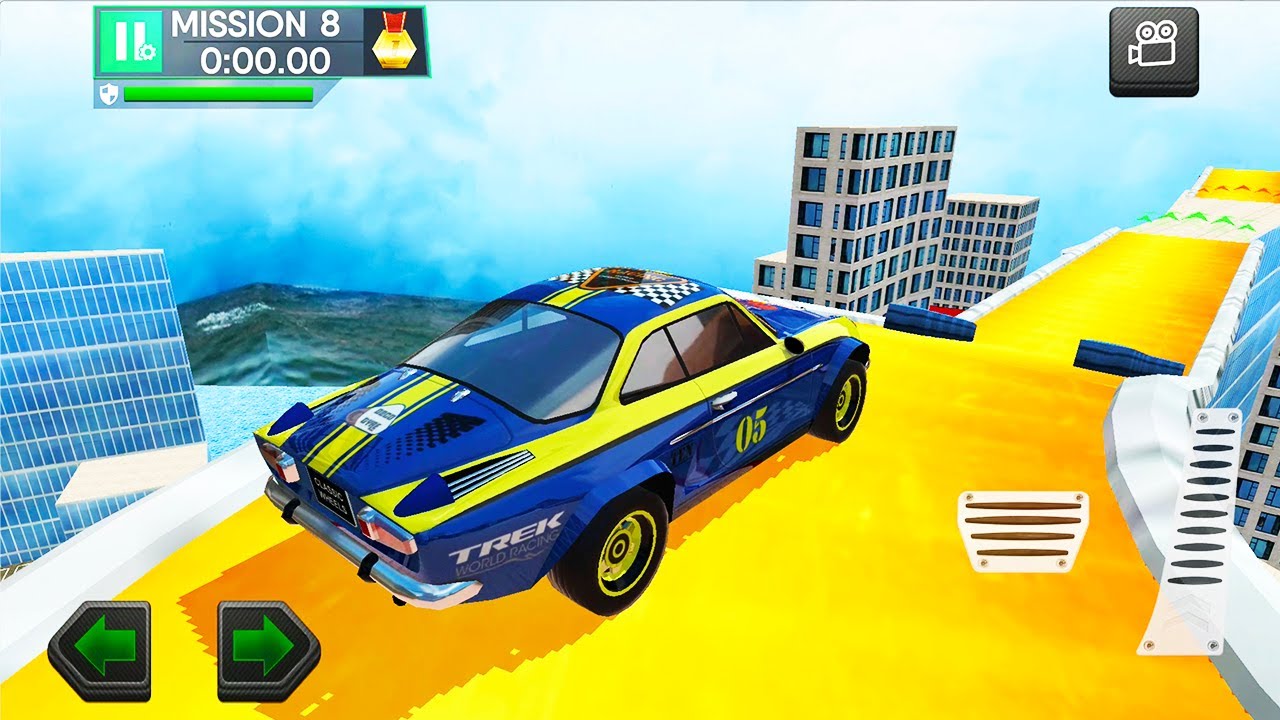 Roof Jumping Car Stunts Parking Car Games Android Gameplay HD YouTube